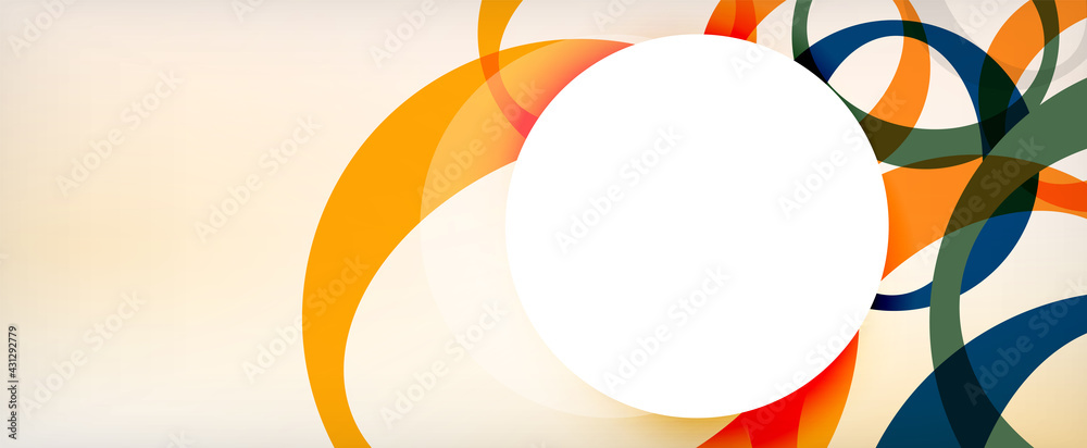 Ring geometric shapes, o letter repetition wallpaper. Abstract background for business or technology presentations, internet posters or web brochure covers Ring geometric shapes, o letter repetition wallpaper. Abstract background for business or technology presentations, internet posters or web brochure covers