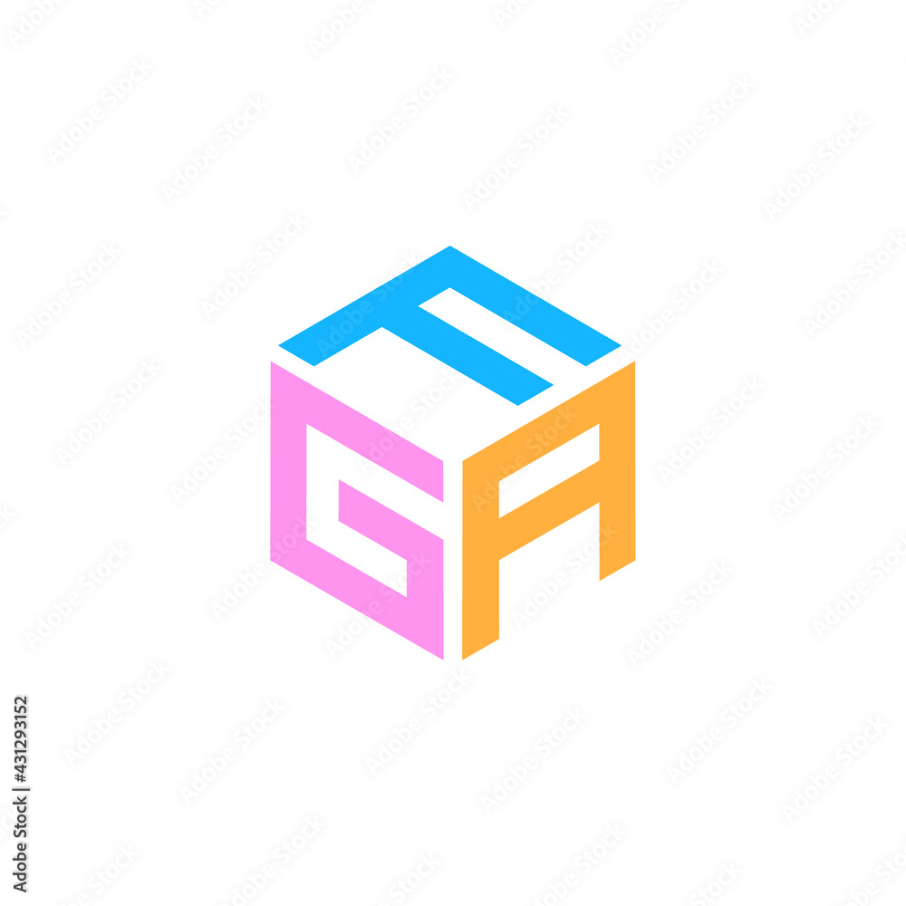 Hexagon design with the letters FGA Hexagon design with the letters FGA