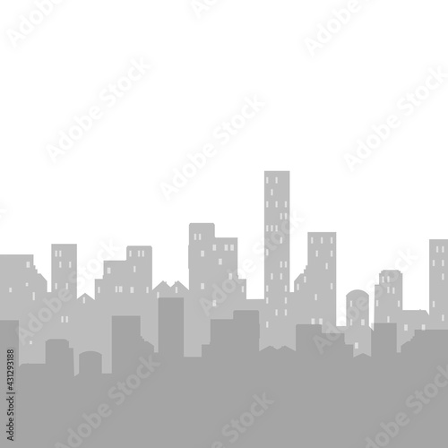 Skyline urban cityscape silhouette skyscrapers  business template