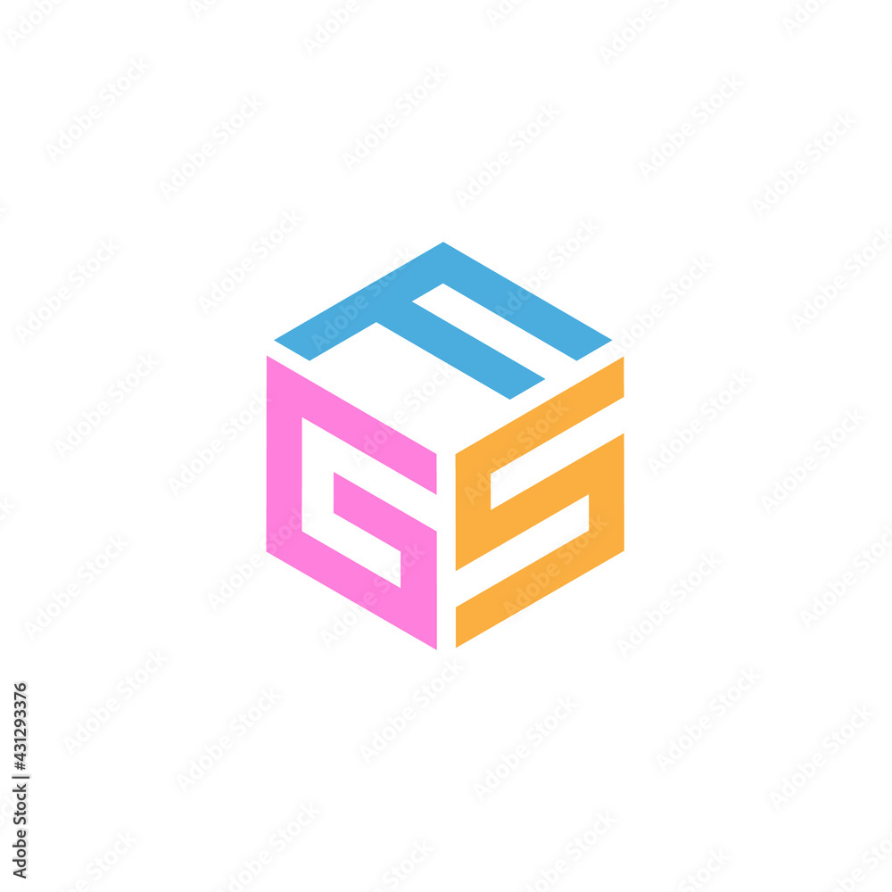 Hexagon design with the letters FGS Hexagon design with the letters FGS