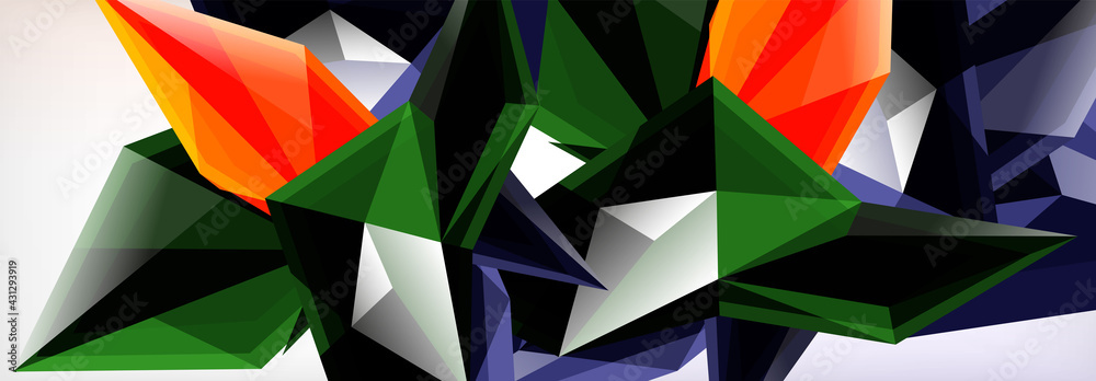 Vector 3d triangles and pyramids abstract background for business or technology presentations, internet posters or web brochure covers Vector 3d triangles and pyramids abstract background for business or technology presentations, internet posters or web brochure covers