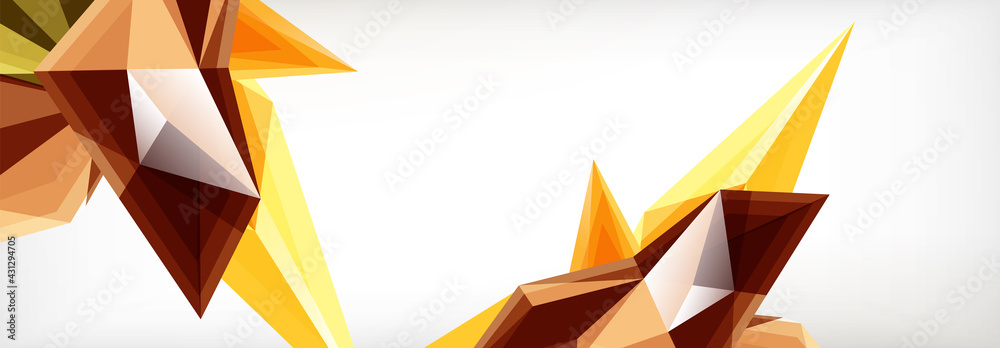 Vector 3d triangles and pyramids abstract background for business or technology presentations, internet posters or web brochure covers Vector 3d triangles and pyramids abstract background for business or technology presentations, internet posters or web brochure covers
