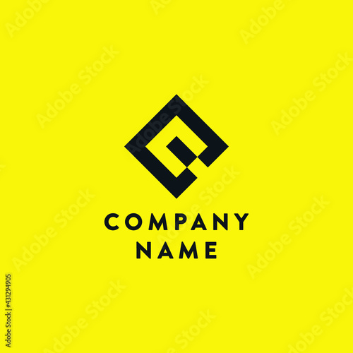 Q Letter Logo Design in Diamond Shape Vector