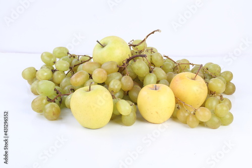 Grapes and apples
