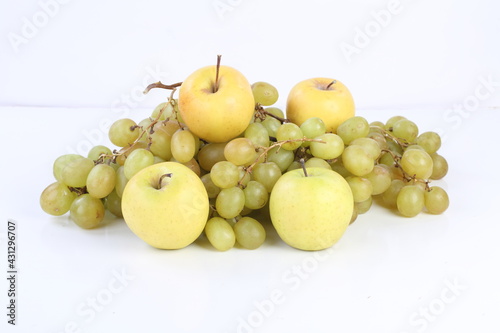 grapes and apples