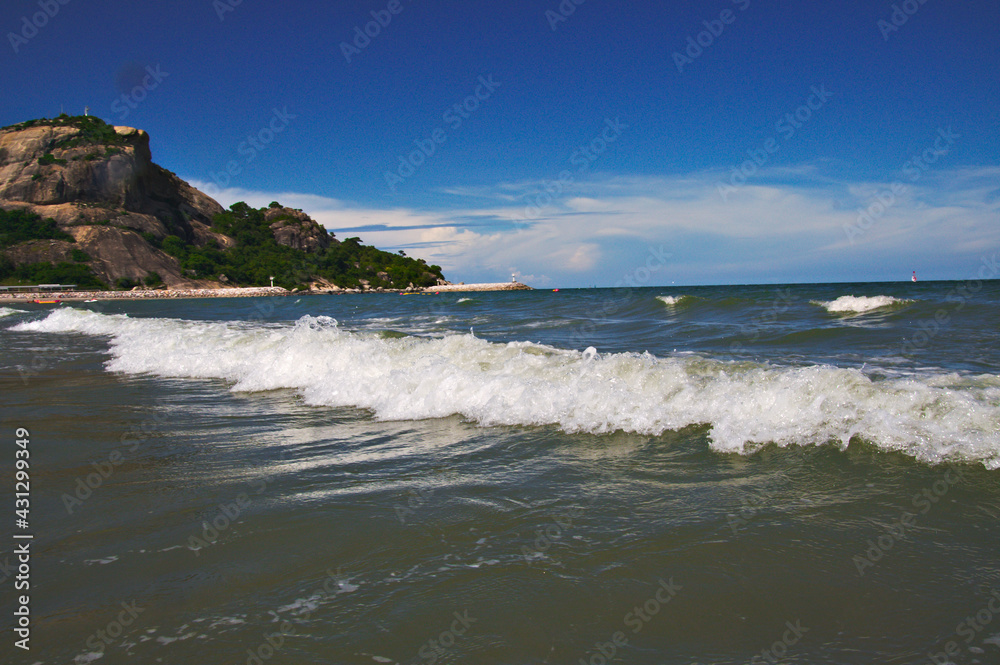 Cloudy sky in Thailand, sea paradise Cloudy sky in Thailand, sea paradise