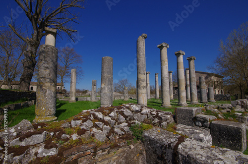 Sepino - Molise - Italy - Archaeological site - Forensic basilica and remains of the ancient city of Altilia
