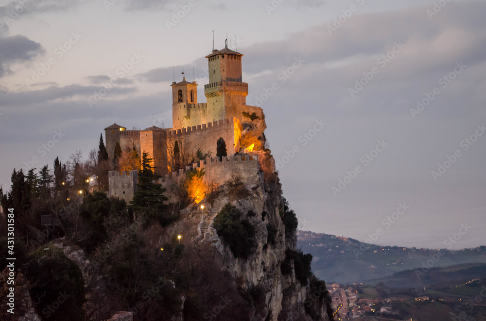 The Guaita tower of San Marino