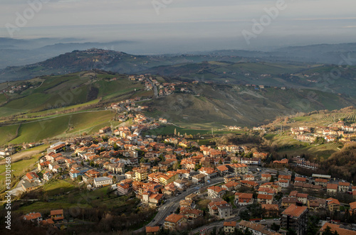VIew of San Marino from mountain