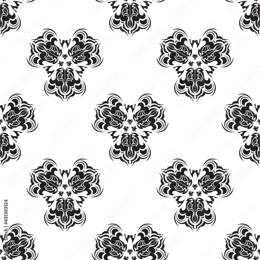 Seamless geometric line pattern in eastern or arabic style. Black and white background. Good for clothing and textiles. Seamless geometric line pattern in eastern or arabic style. Black and white background. Good for clothing and textiles.