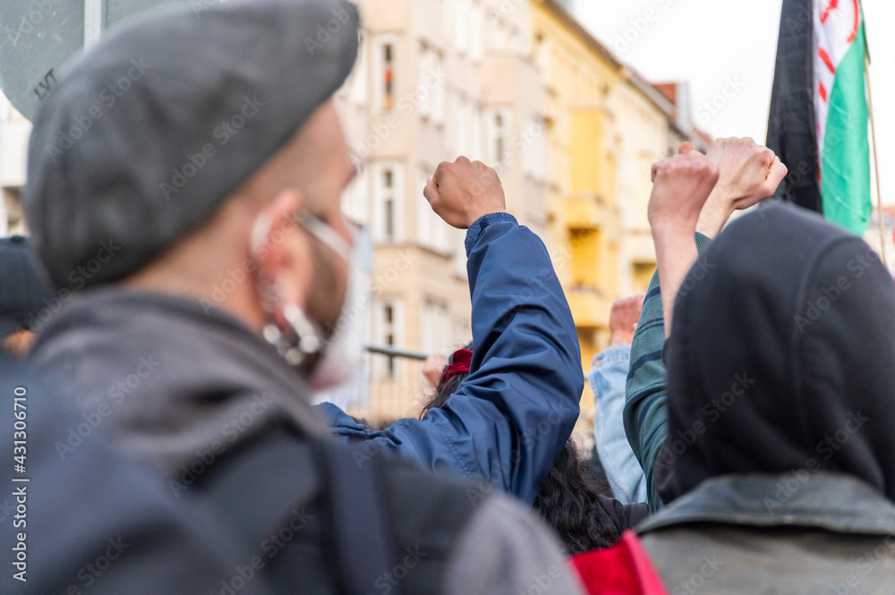 First May Demonstration in Berlin 2021