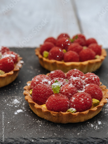 Tarte à la framboise