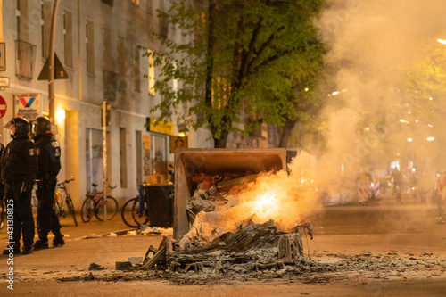 First May Demonstration in Berlin 2021