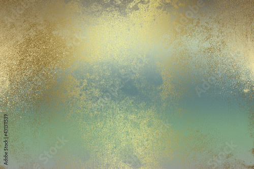 Golden abstract decorative paper texture background for artwork - Illustration