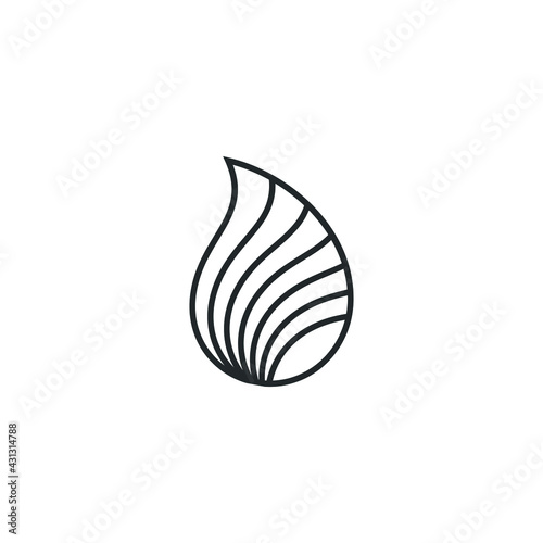 Leaf Logo Wellness - beauty spa flower symbol lotus health meditation beauty luxury female natural fitness yoga lifestyle treatment Asian petals salon organic calming cosmetics peace