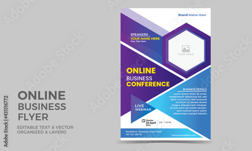 Online Business Seminar Flyer Template