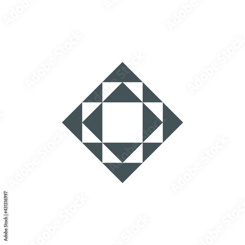 Maori Logo - Samoan Tribal Tattoo Symbol Polynesian Pattern Decoration Motif Isometric Triangle Hawaian style Ethnic Decor Tiki