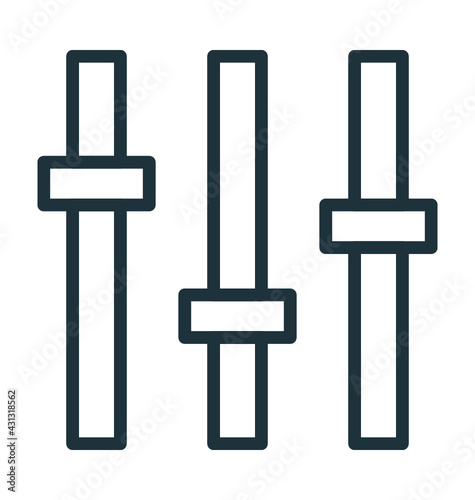 Equalizer Vector Icon