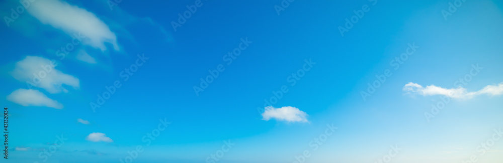 Blue sky with small clouds in Florida