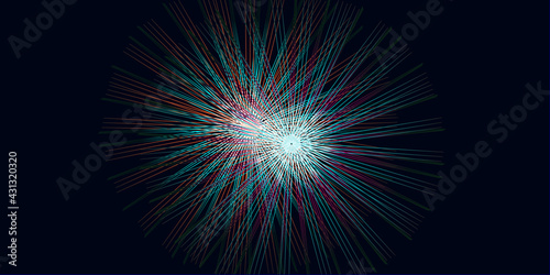 abstract background with rays