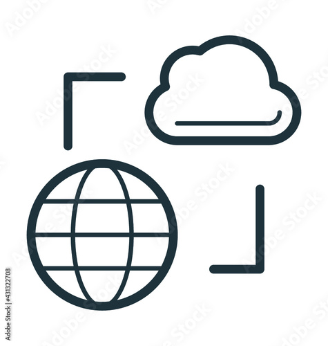 
Cyberspace Vector Icon