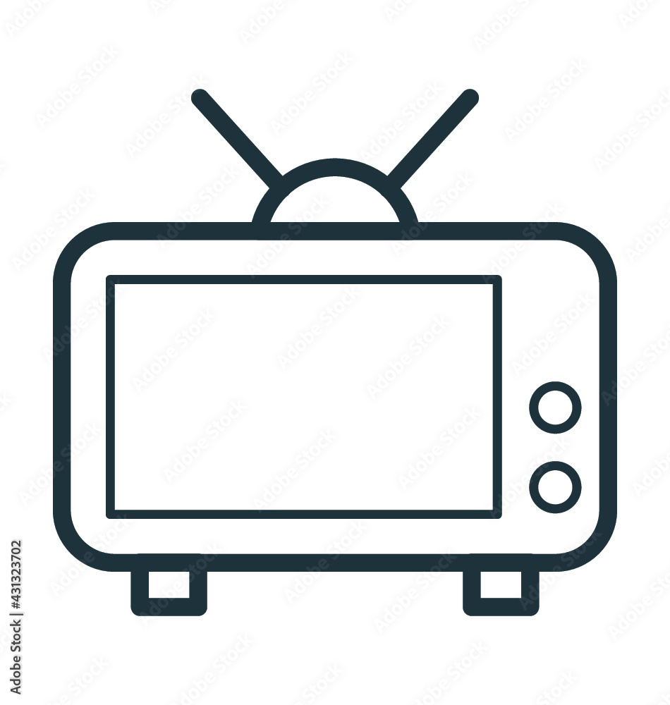 Tv Vector Icon Tv Vector Icon