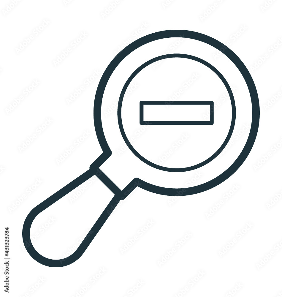 Zoom Out Vector Icon Zoom Out Vector Icon
