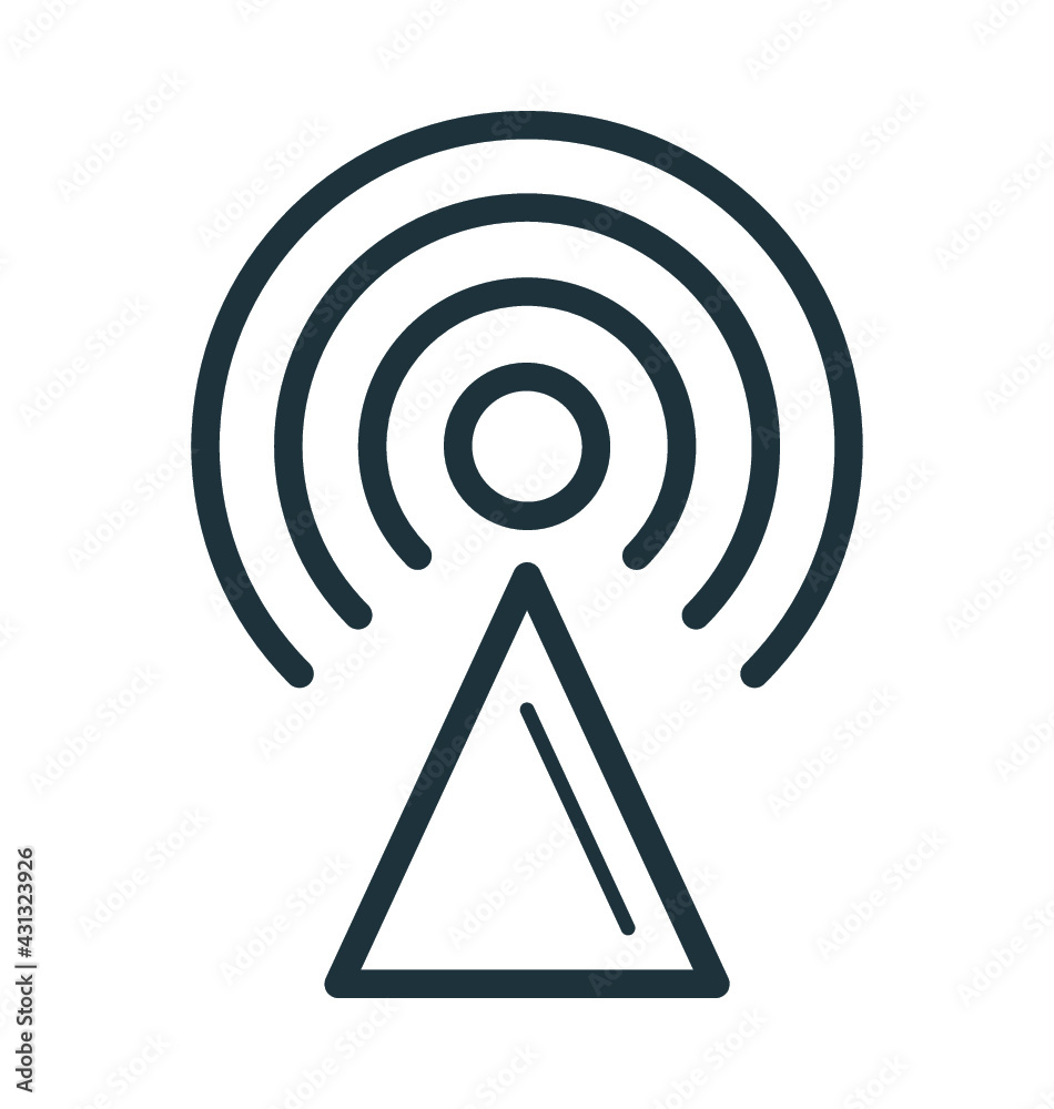 Wifi Tower Vector Icon Wifi Tower Vector Icon