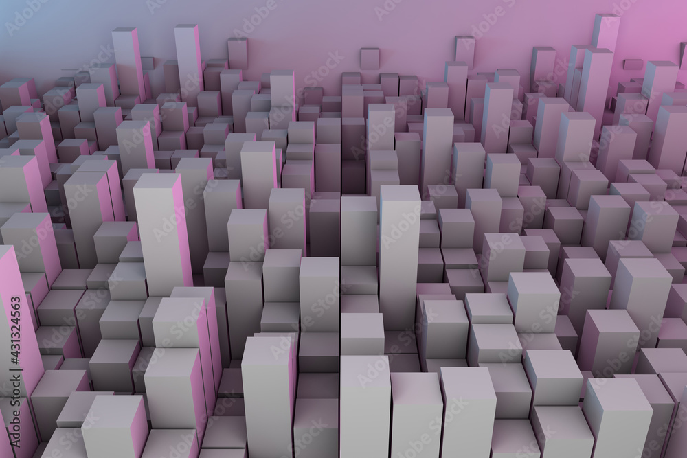 Obraz premium 3d illustration / abstract background illustration geometric shapes