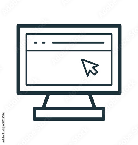 Monitor Vector Icon