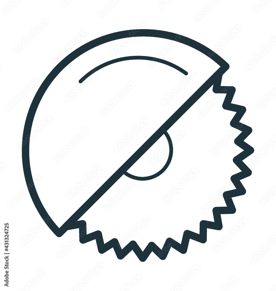 Circular Saw Cool Vector Icon Circular Saw Cool Vector Icon