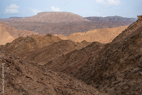 Mars like Landscape, Shlomo mountain, Eilat Israel. Southern District. High quality photo