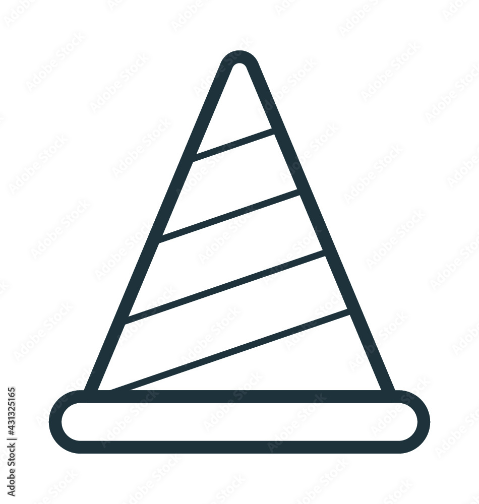 Construction Cone Cool Vector Icon Construction Cone Cool Vector Icon