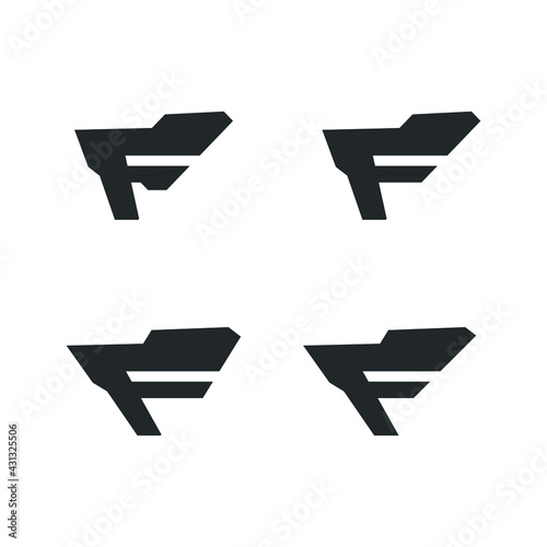 Free Download F Letter Logo Lettermark Monogram - Typeface Type Emblem Character Trademark - GFXLoad