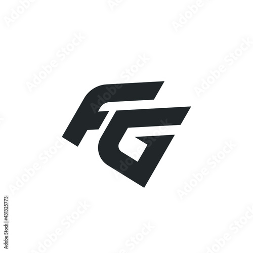F G Letter Logo Lettermark FG Monogram - Typeface Type Emblem Character Trademark