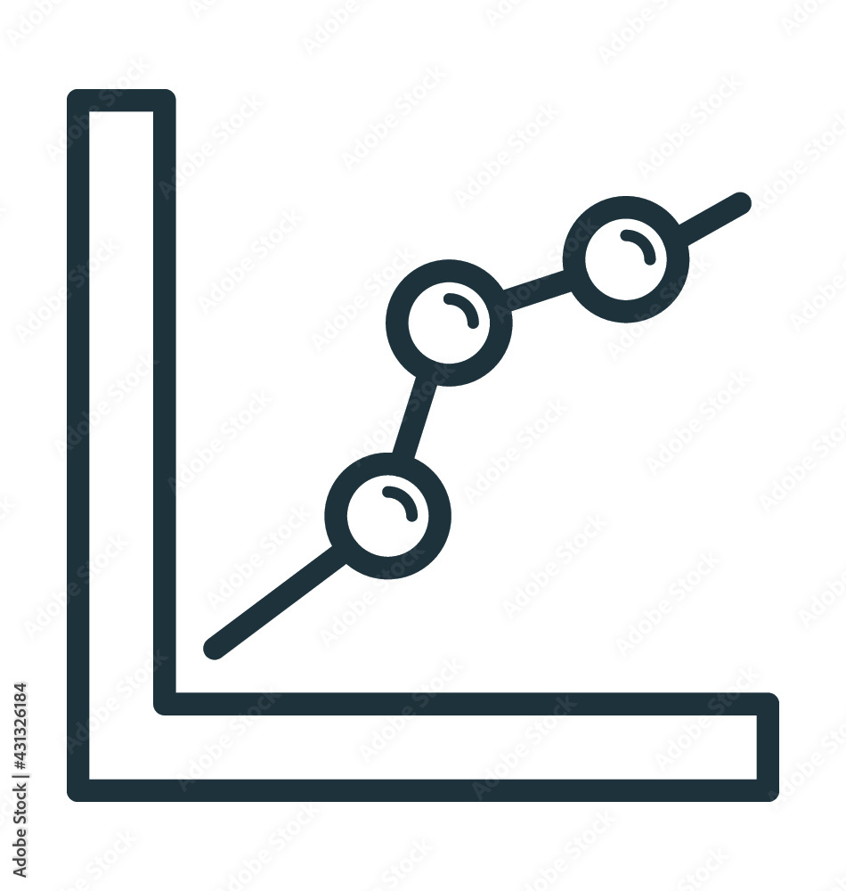 Graph Report Vector Icon Graph Report Vector Icon