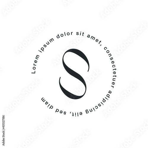 S Letter Logo S Lettermark Monogram - Typeface Type Emblem Character Trademark