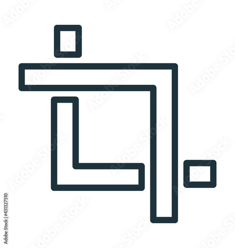 Crop Vector Icon
