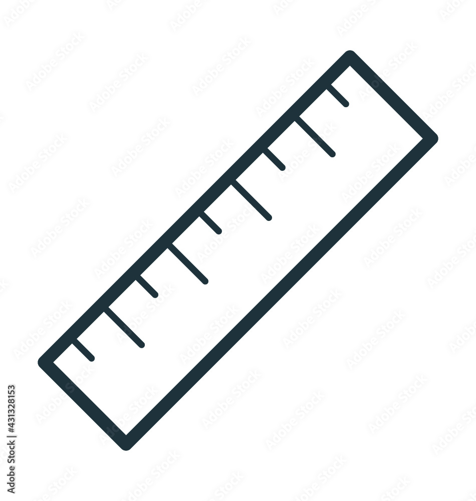 Ruler Vector Icon Ruler Vector Icon