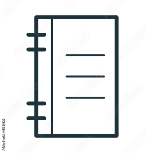 Steno Pad Vector Icon