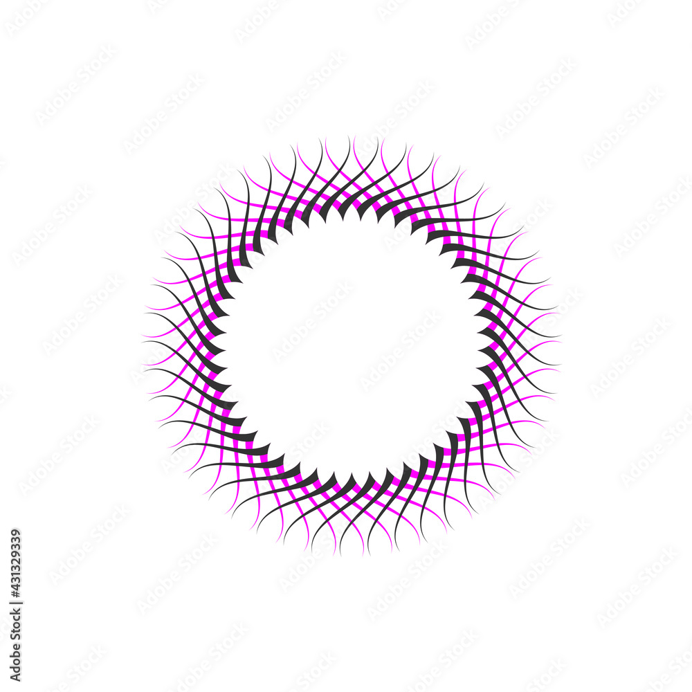 Spirograph Logo Illustration - Abstract geometric ornament decoration vortex circular wavy shape spinning twisted fractal design Spirograph Logo Illustration - Abstract geometric ornament decoration vortex circular wavy shape spinning twisted fractal design