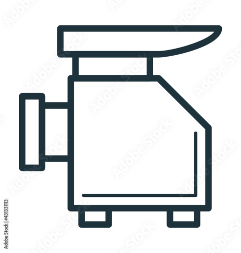 Mincer Machine Vector Icon