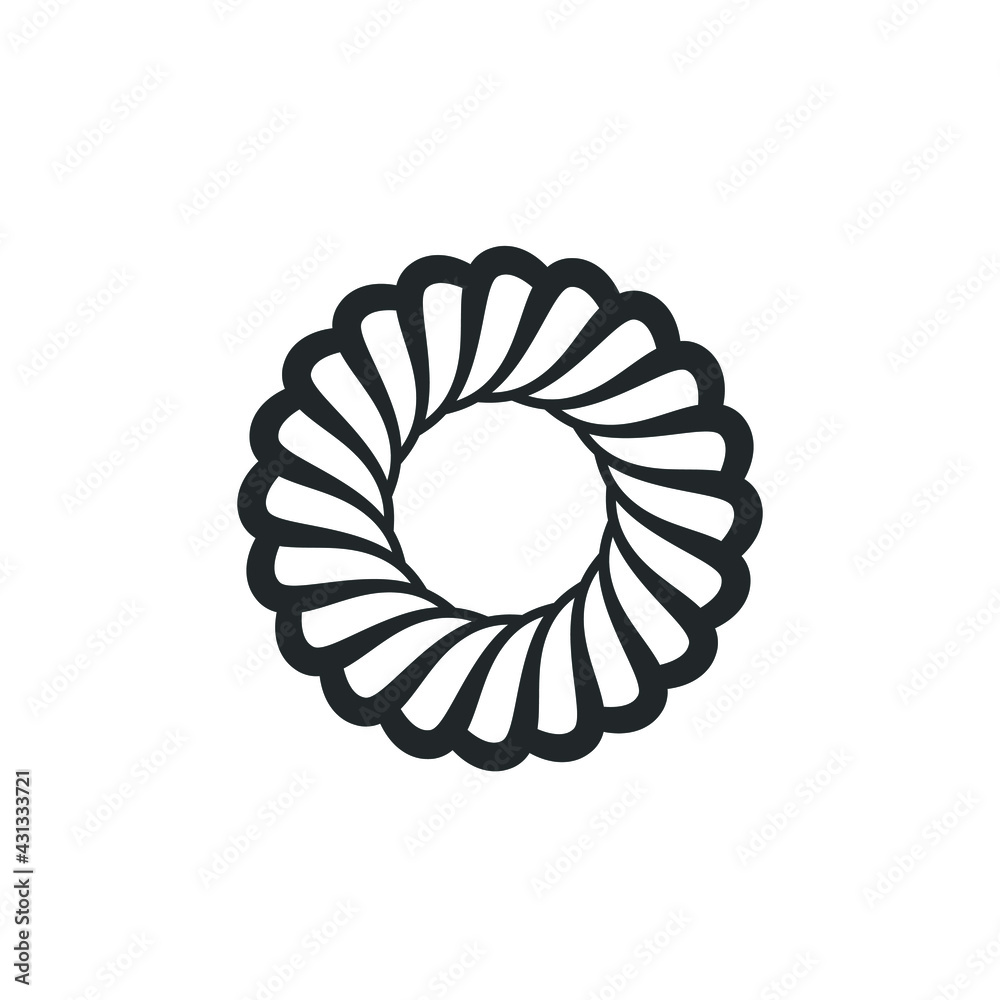 Vortex Circle logo abstract circle shape - spiral motion twirl twist curve rotation spin whirlpool radial warp geometric shape for businesses - spinning circle Vortex Circle logo abstract circle shape - spiral motion twirl twist curve rotation spin whirlpool radial warp geometric shape for businesses - spinning circle