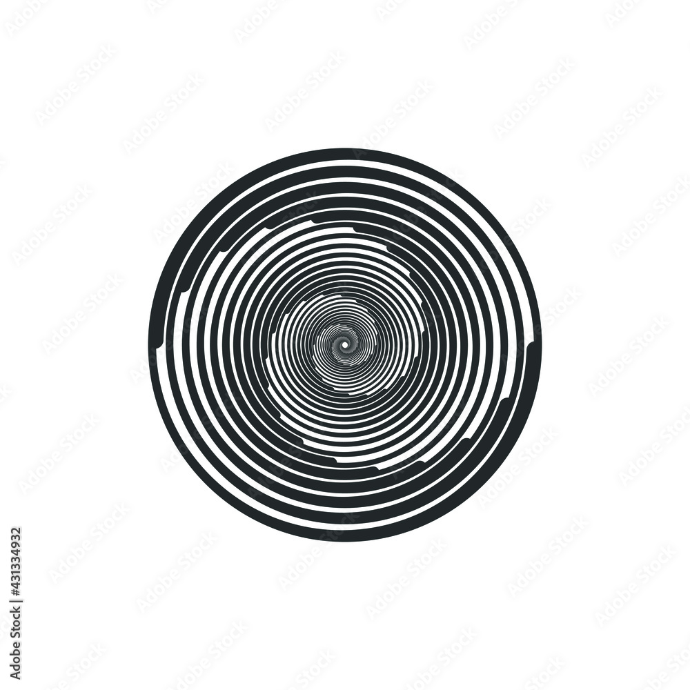 Vortex Circle logo abstract circle shape - spiral motion twirl twist curve rotation spin whirlpool radial warp geometric shape for businesses - spinning circle Vortex Circle logo abstract circle shape - spiral motion twirl twist curve rotation spin whirlpool radial warp geometric shape for businesses - spinning circle