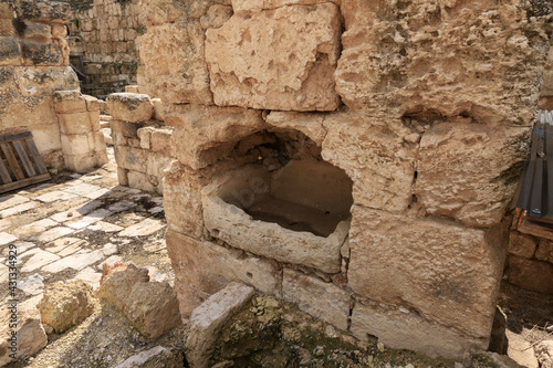 The remains  of the Maresha city in Beit Guvrin, near Kiryat Gat, in Israel photo