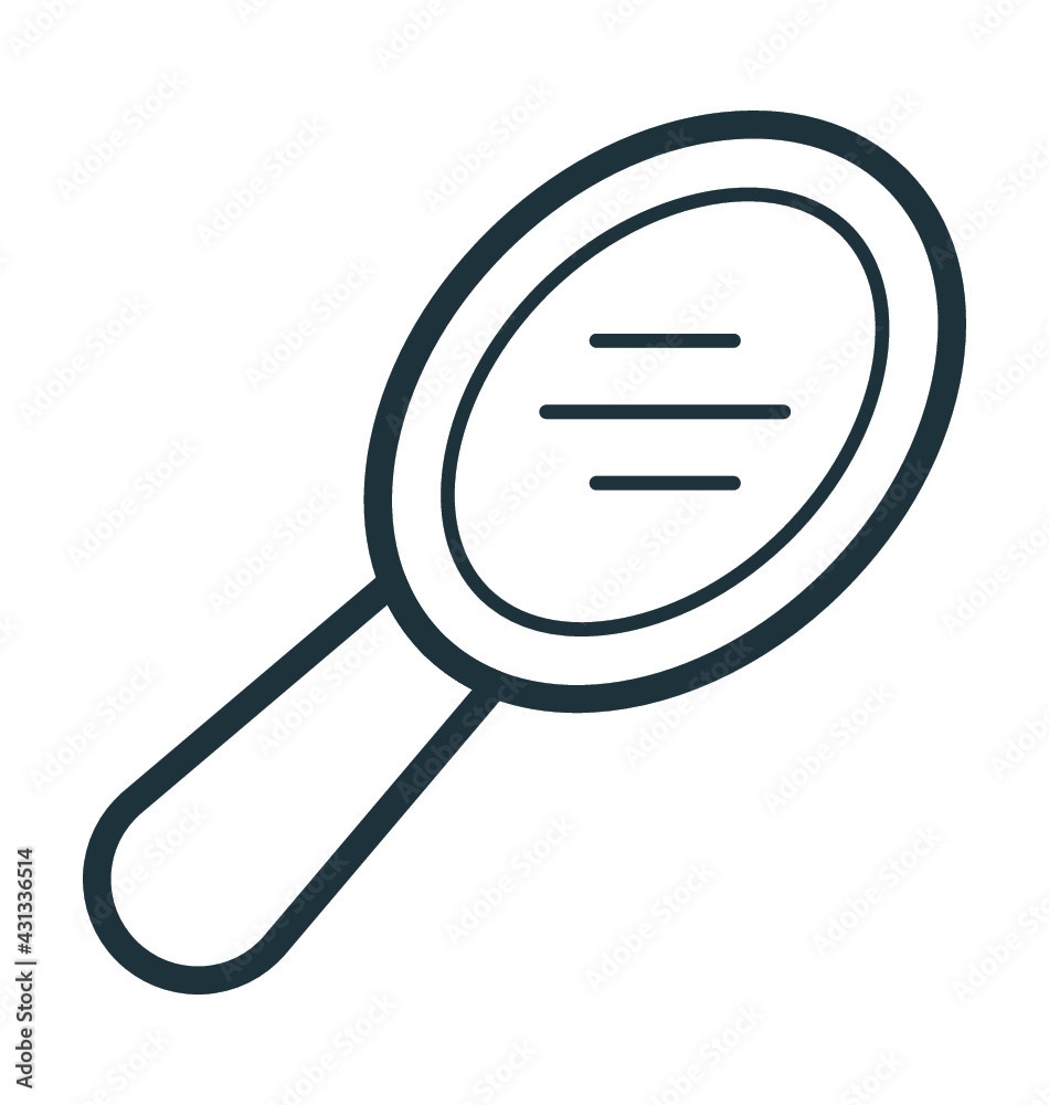 Hand Mirror Vector Icon Hand Mirror Vector Icon