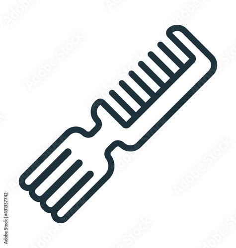 Comb with Tinting Vector Icon