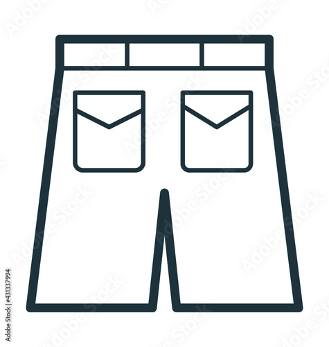 Short Pants Vector Icon