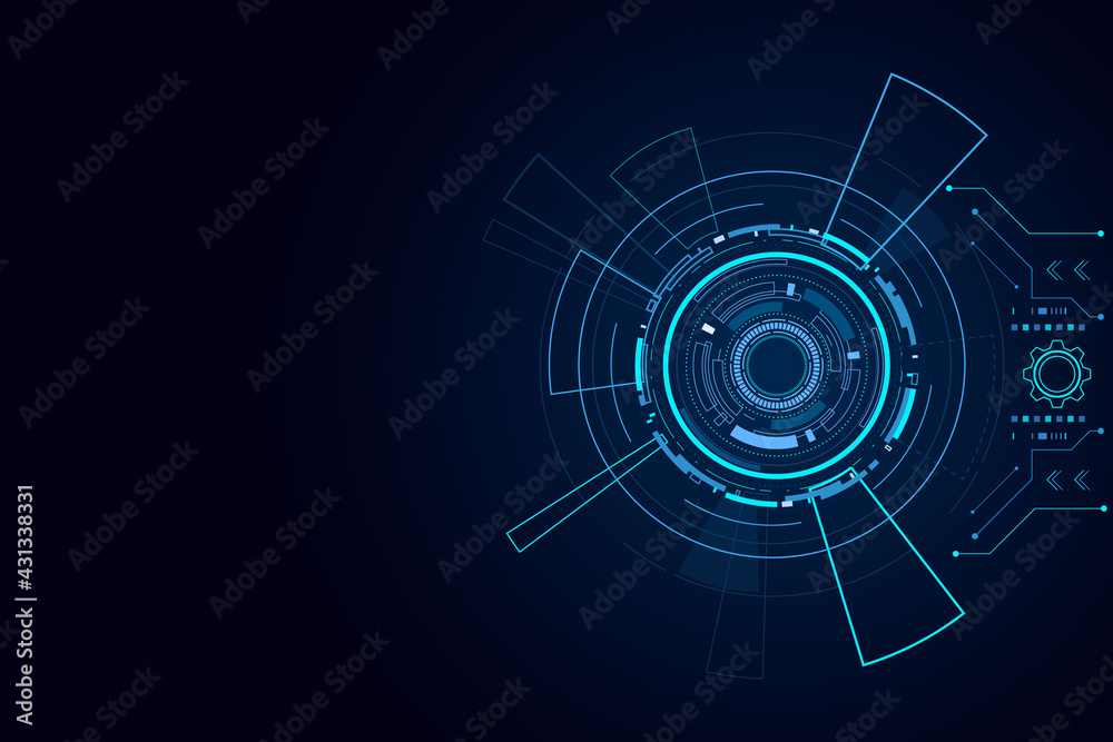 Sci fi futuristic user interface, HUD, Technology abstract background , Vector illustration. Sci fi futuristic user interface, HUD, Technology abstract background , Vector illustration.