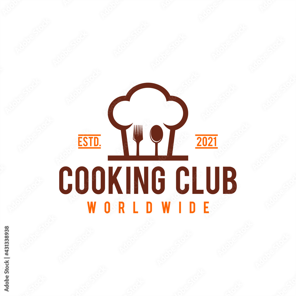 Chef hat logo badge vector icon illustration Chef hat logo badge vector icon illustration